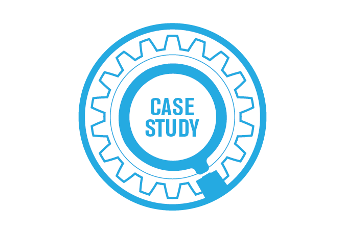case study icon light blue