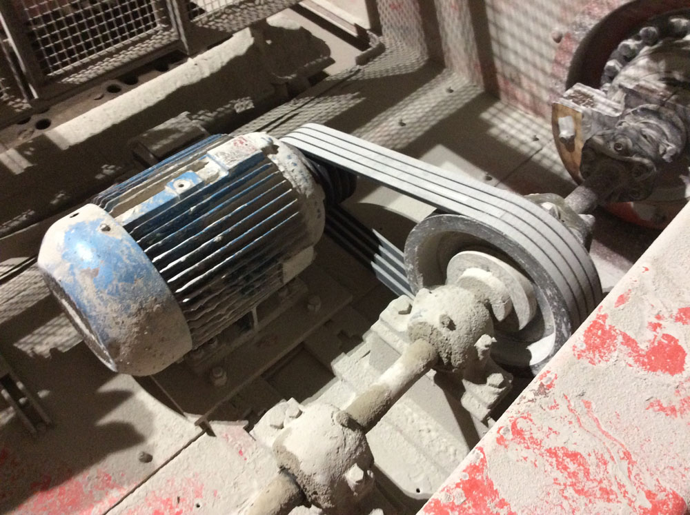 Fenner belt drive now in-situ