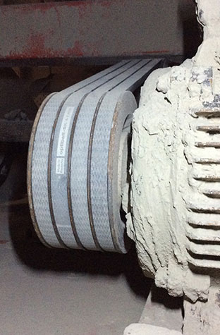 Close-up of original setup