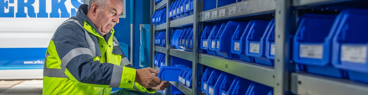 ERIKS OnSite person stocking MRO parts
