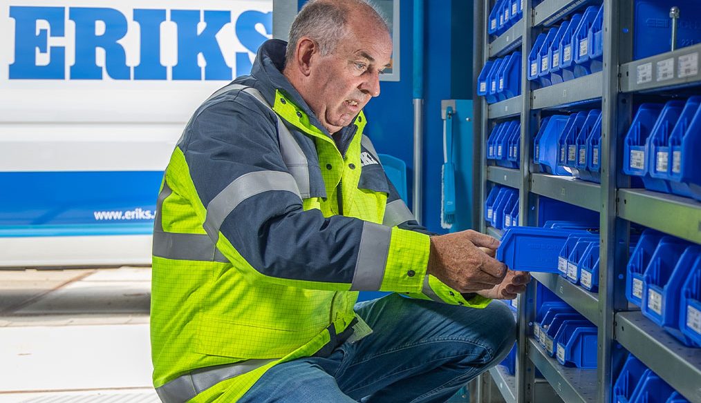 ERIKS OnSite person checking stock